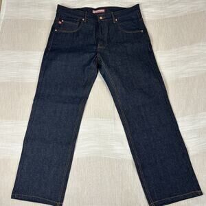 Lowrider The Boulevard Classic Mens Jeans Sz 38x30 Dark Wash Denim Relax Fit New